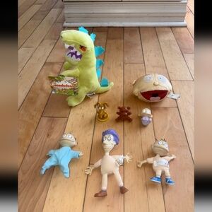 Nickelodeon Green Dinosaur and Character Toy Set Plush